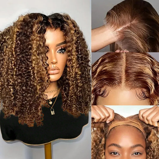 Smilegirl Deep Wave Bob Wig Human Hair Lace Front