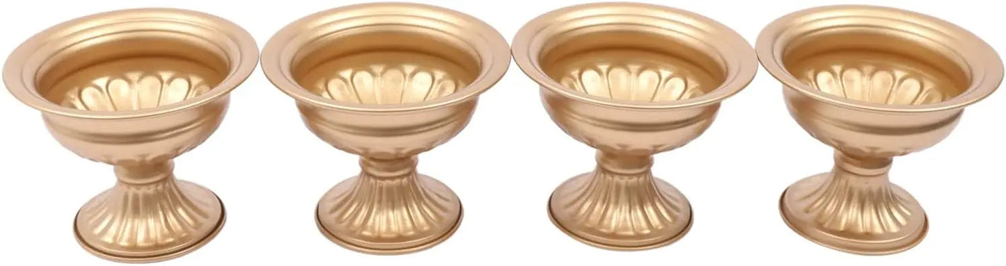 Gold Flower Vases 10 Piece Set For Wedding Centerpieces