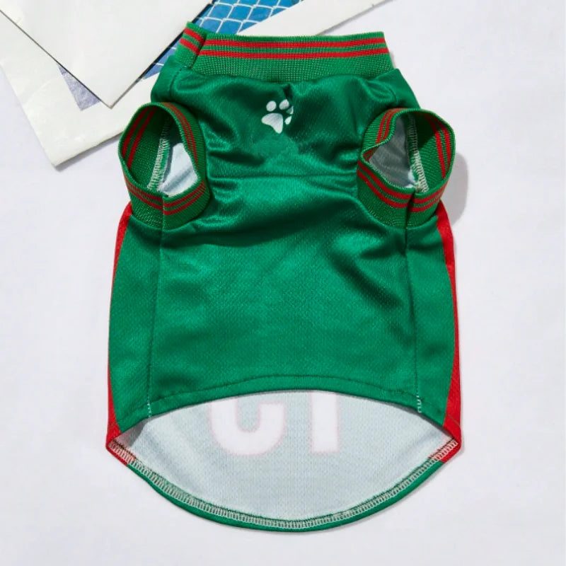 Breathable Mesh Dog Jersey Shirt For Pets Summer Wear