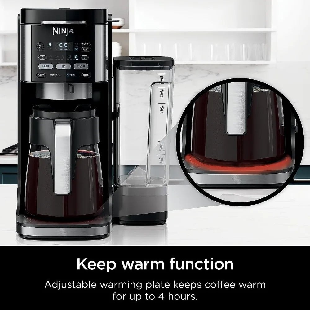 Ninja | Drip Coffee Maker   DualBrew Pro Hot & Iced Coffee   Compatible with K-Cup Pods