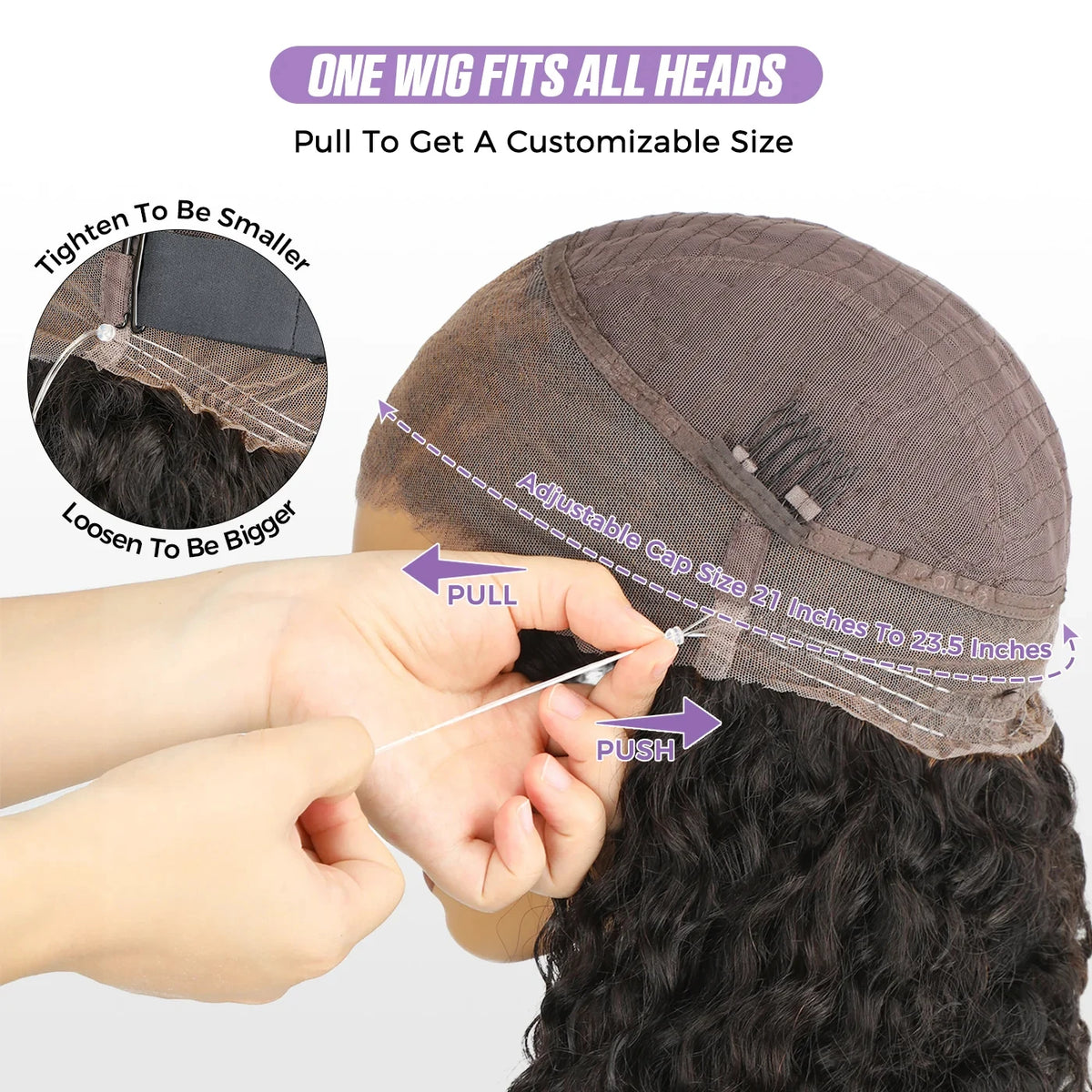 Realace Kinky Straight Human Hair Lace Front Wig