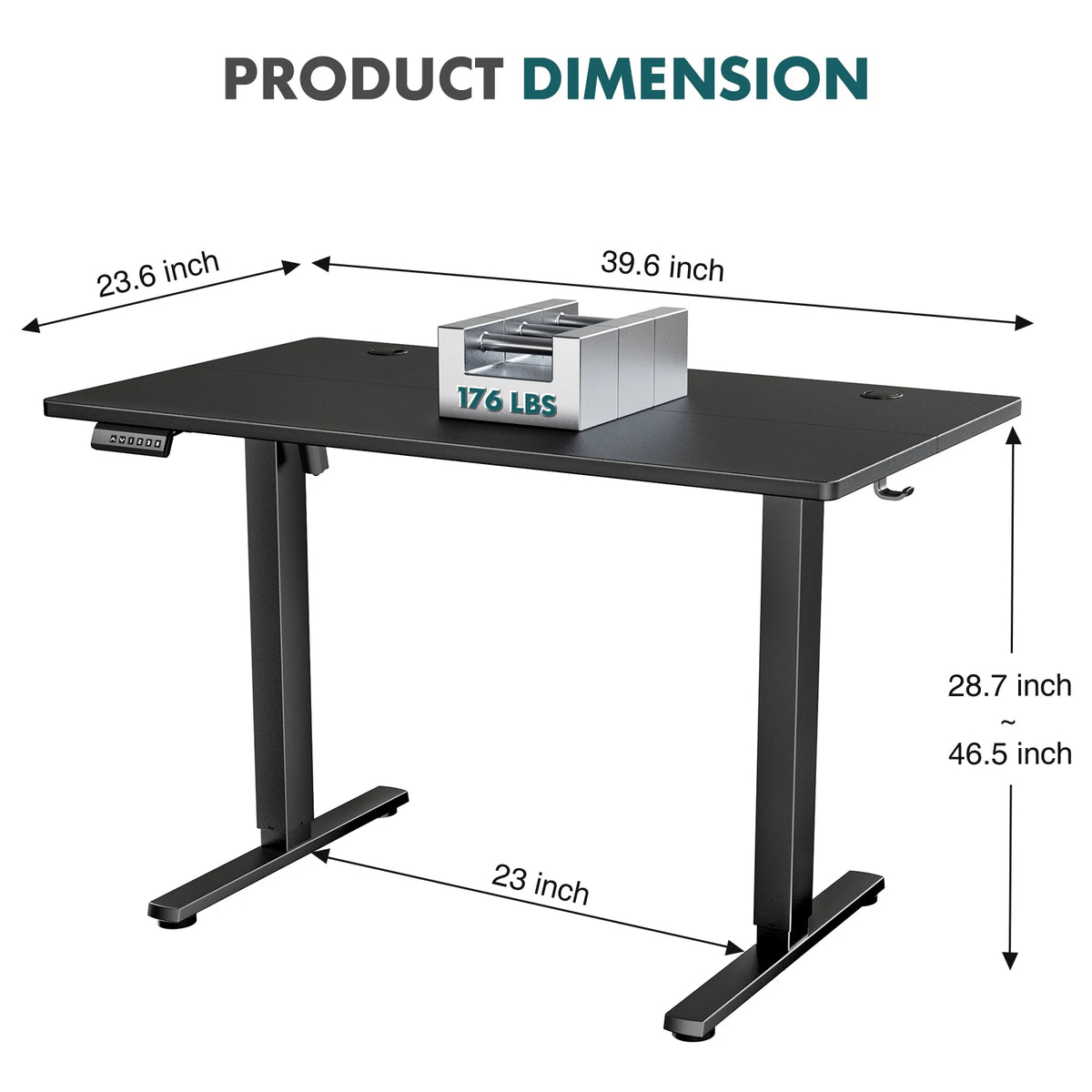 JHK Electric Adjustable Height Sit Stand Office Desk
