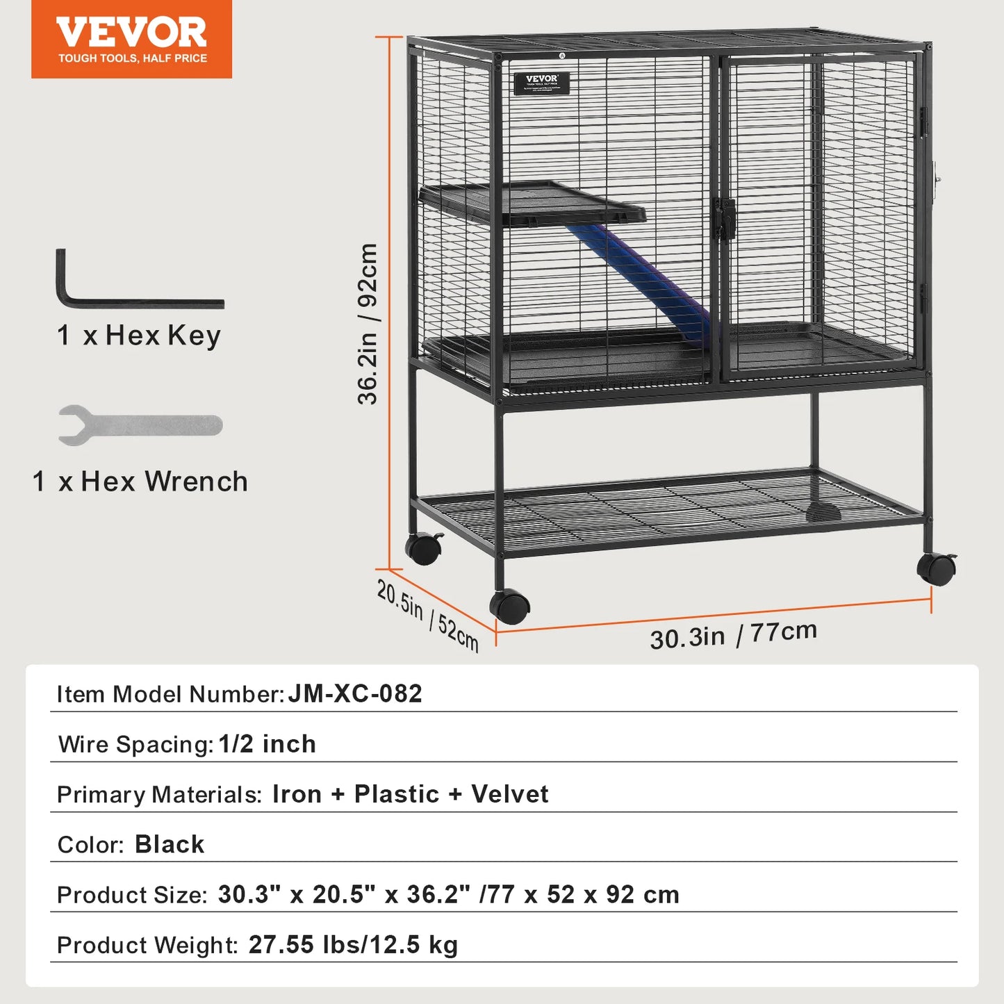 SucceBuy Rolling Metal Ferret Cage 4 Tier Critter Nation