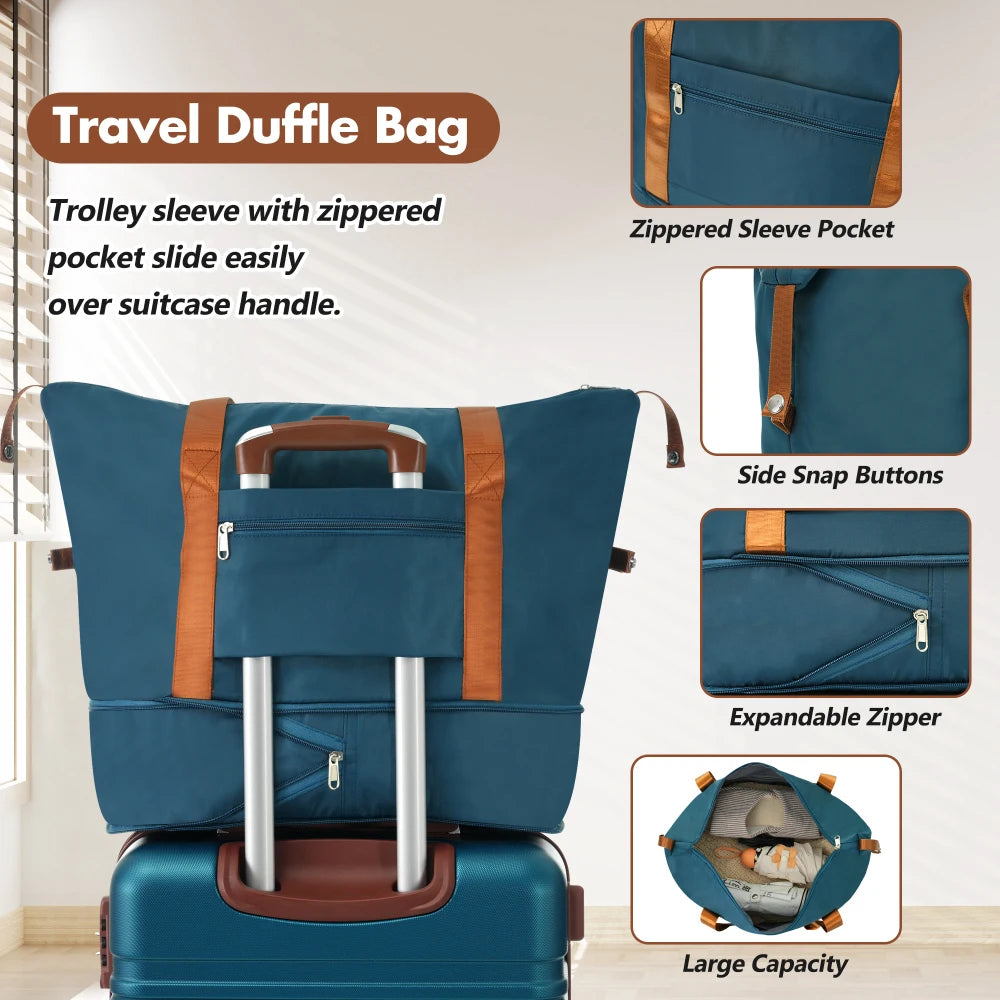 Hardshell Carry On Luggage Set With Spinner Wheels TSA Lock