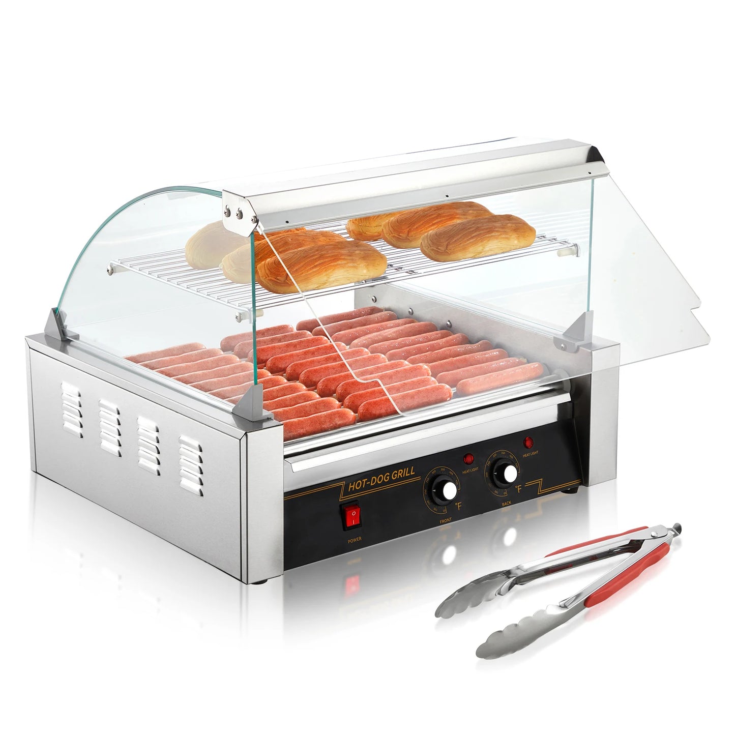 SucceBuy Commercial Hot Dog Roller Sausage Maker 110V