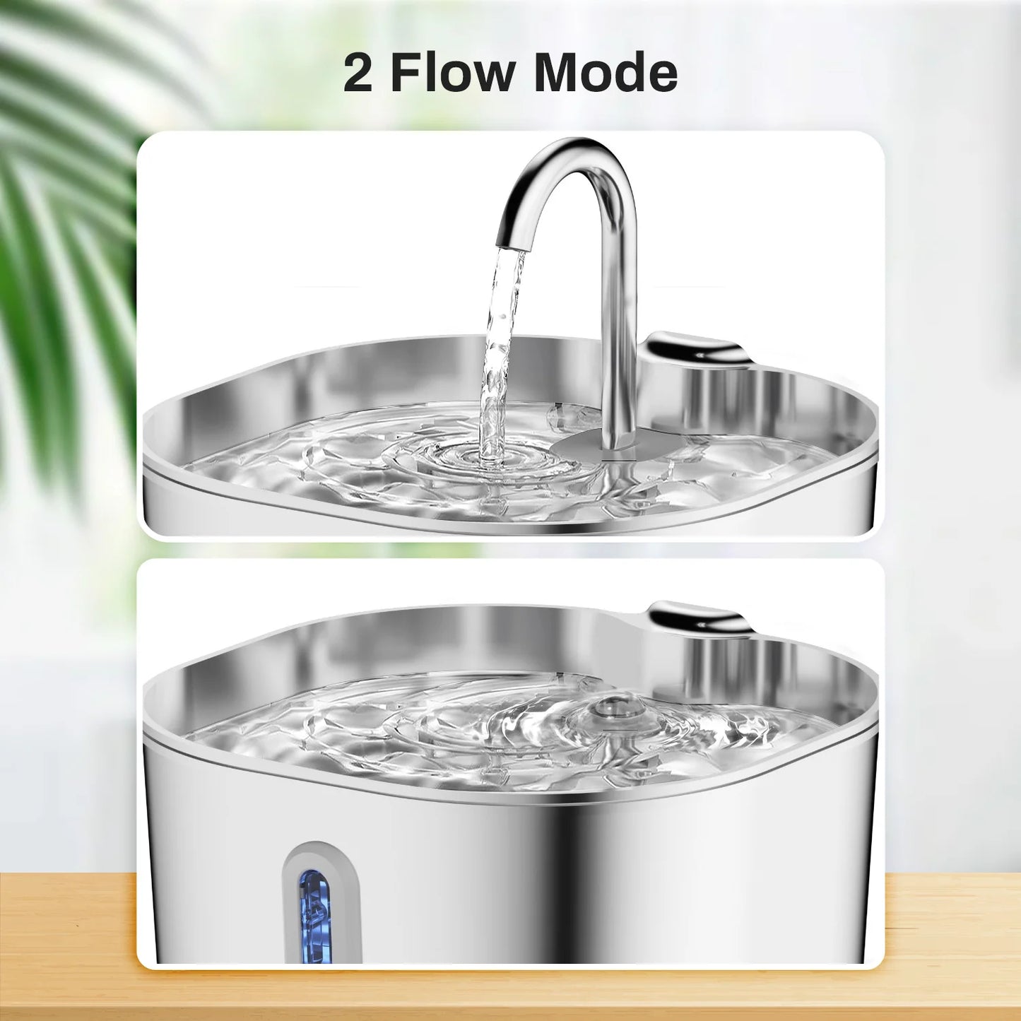 Silent Stainless Steel Pet Water Fountain For Cats And Dogs
