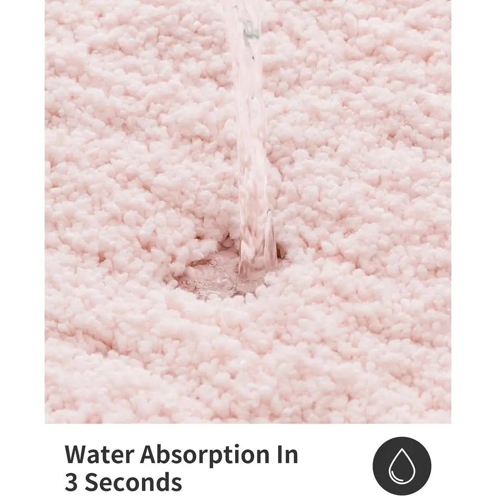 Non Slip Soft Plush Microfiber Bath Rug For Bathroom Floor
