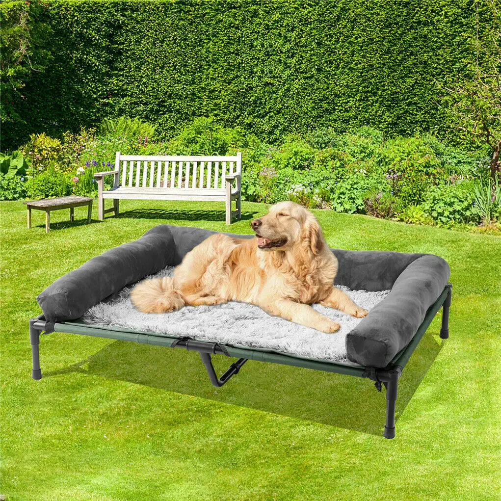 BINGOPAW Elevated Pet Bed Indoor Outdoor Lounger