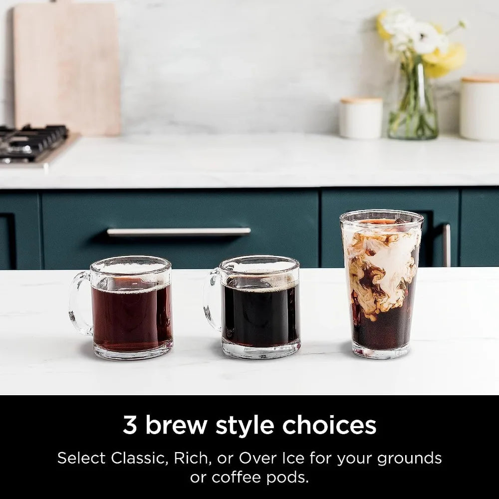 Ninja | Drip Coffee Maker   DualBrew Pro Hot & Iced Coffee   Compatible with K-Cup Pods