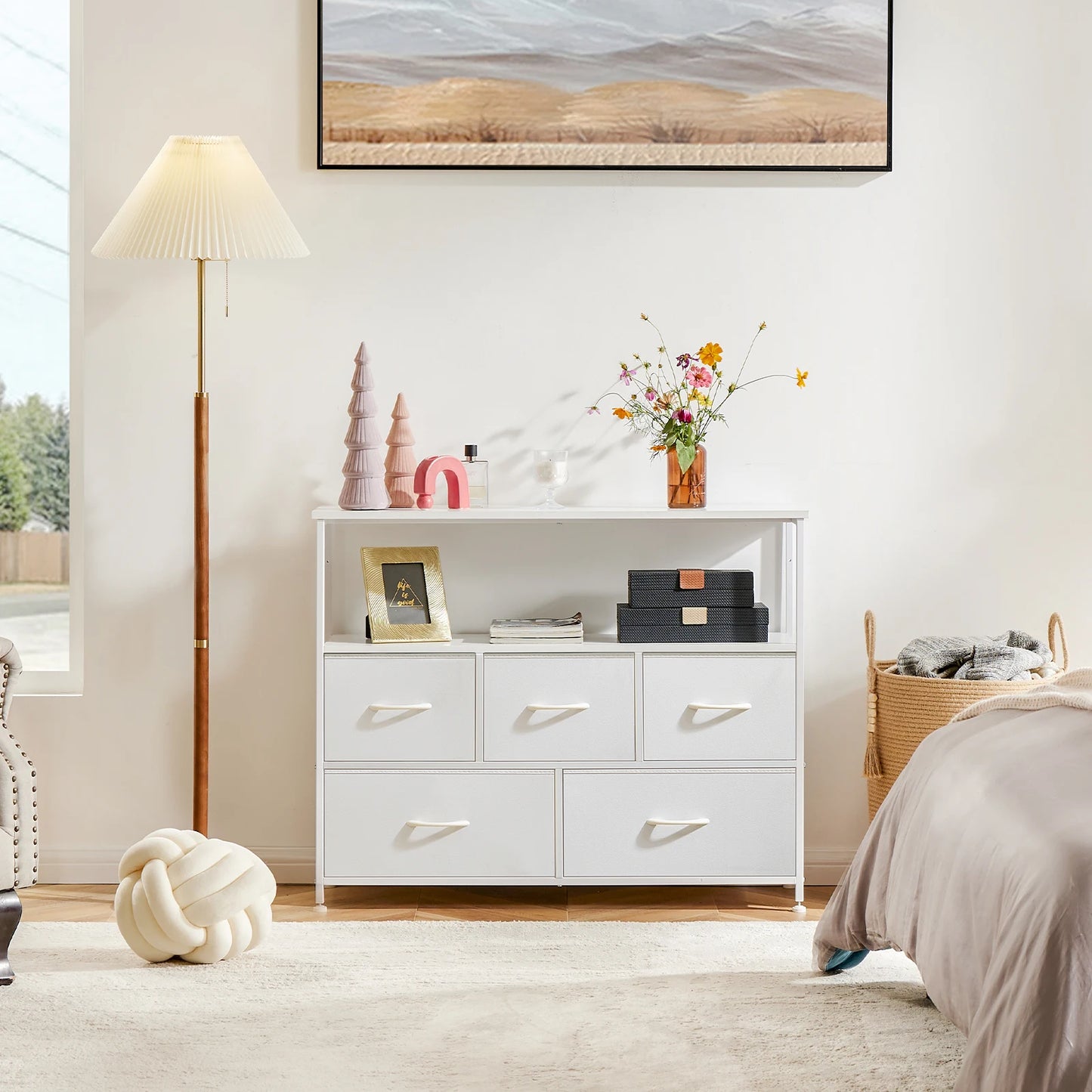 JHK Modern Bedroom Wardrobe Chest With Drawers