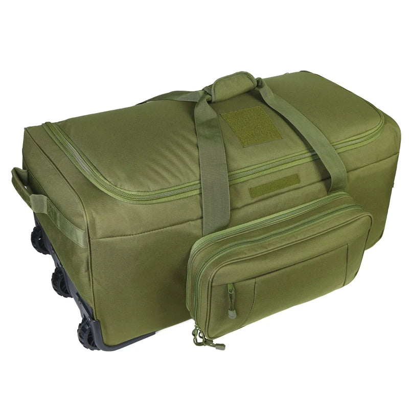 Q Tactical Rolling Duffel Bag Heavy Duty Luggage