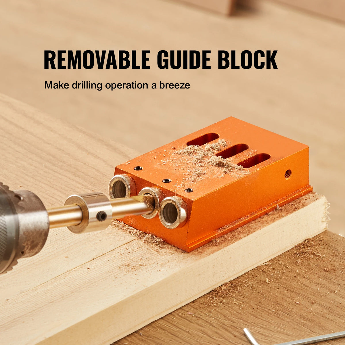 SucceBuy Adjustable Pocket Hole Jig Kit for Woodworking
