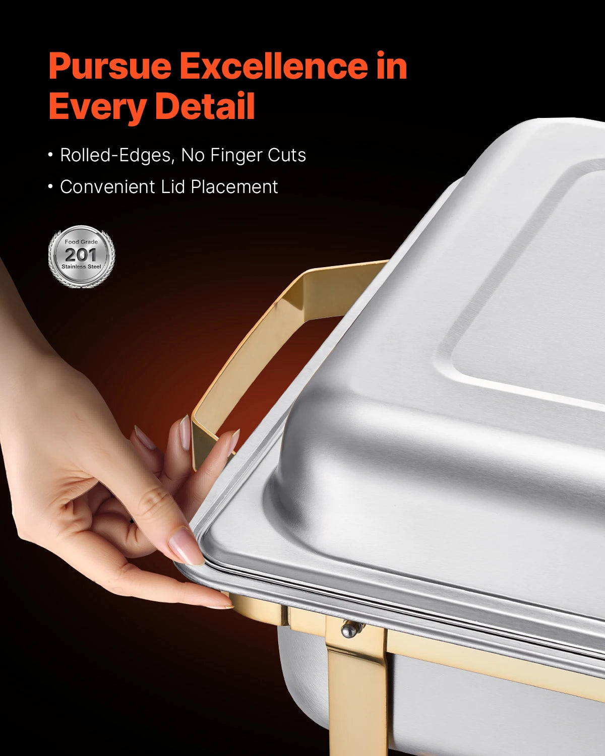 Succebuy Stainless Steel Chafing Dish Buffet Catering Set