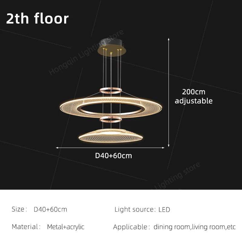 Yingxuan LED Living Room Pendant Light Ceiling Chandelier