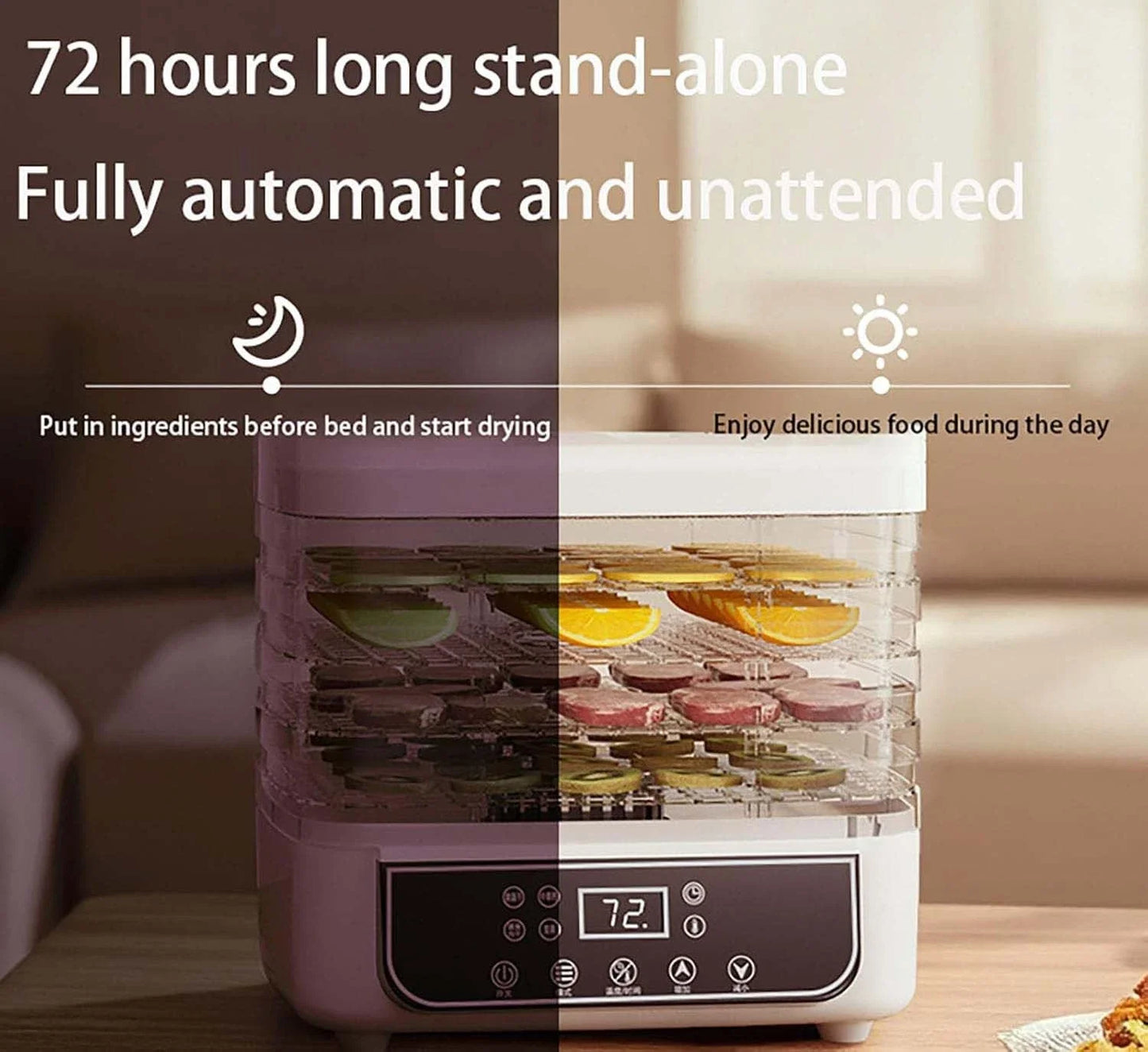 5-Layer Food Dehydrator With Adjustable Temperature