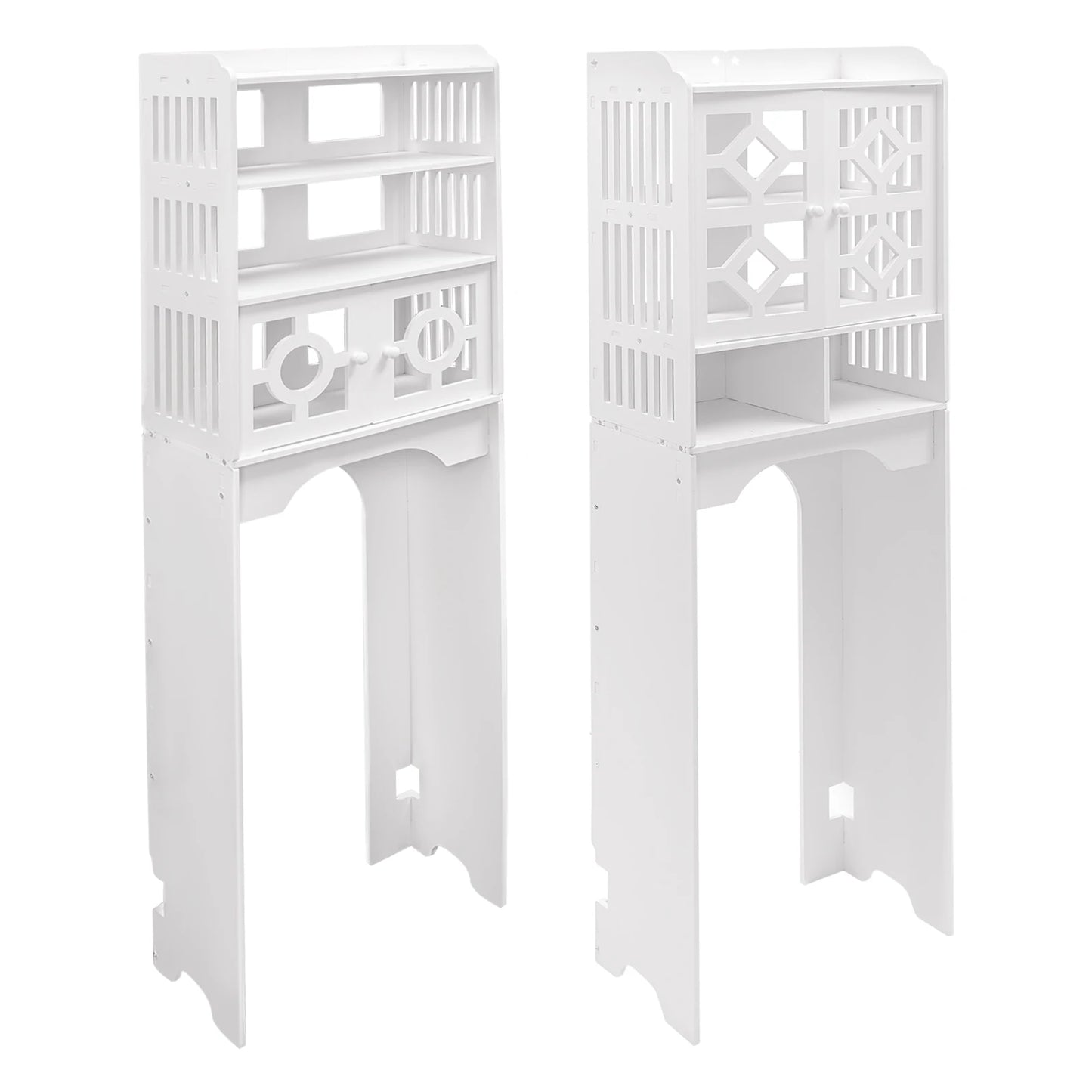 Bathroom Floor Cabinet 4 Tier Over The Toilet Storage