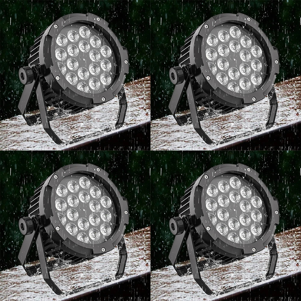 U'King 6in1 RGBWA UV LED Par Light DMX512 DJ Stage