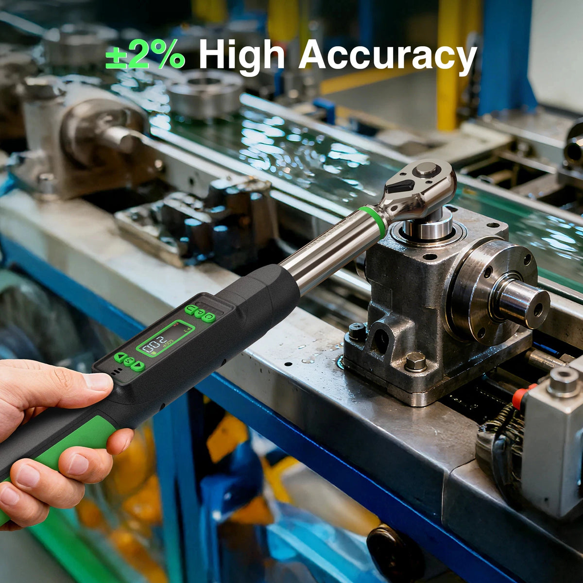 TaskStar Digital Torque Wrench With Dual Alarm And Adapters