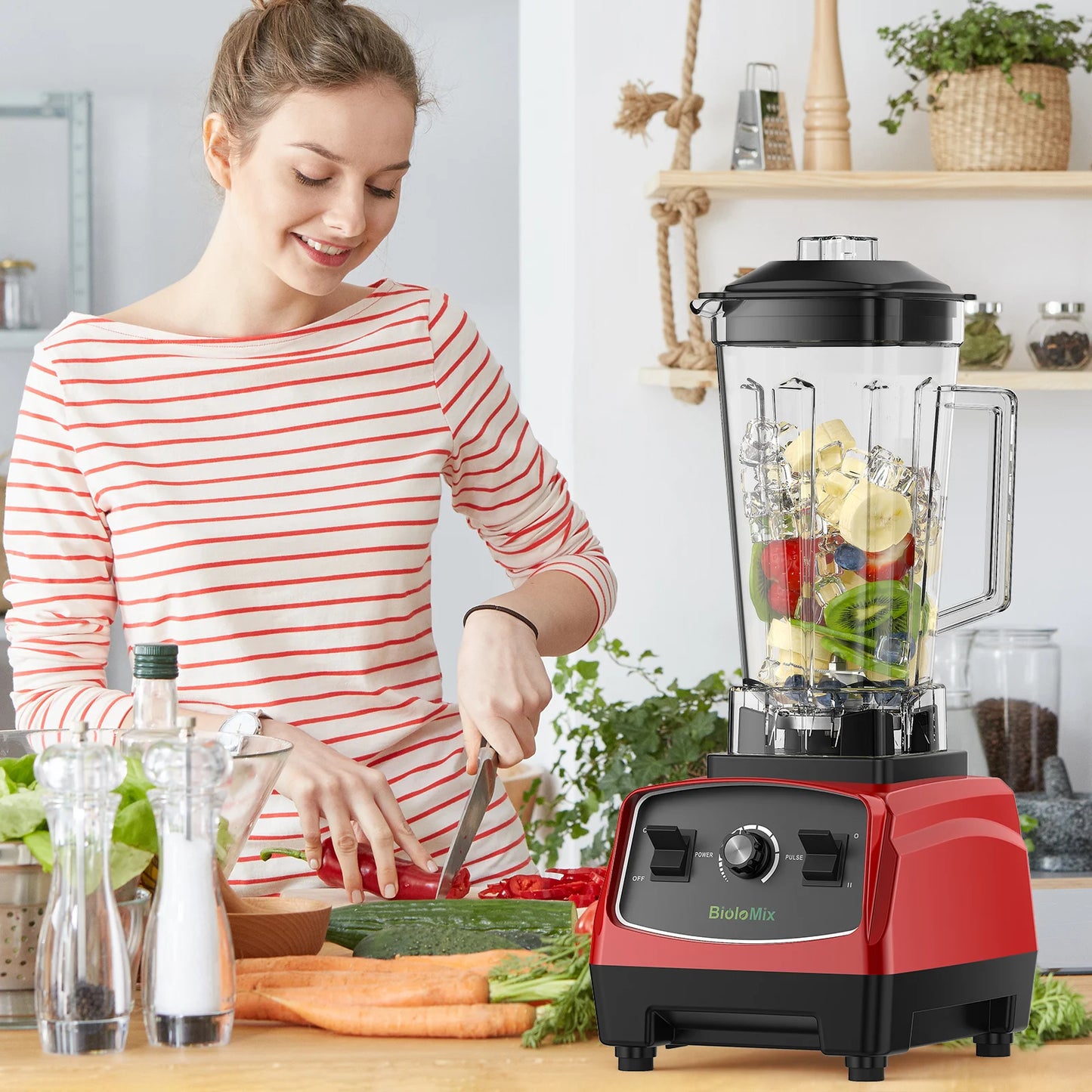 Biolomix 3HP 2200W Heavy Duty Blender Mixer Processor