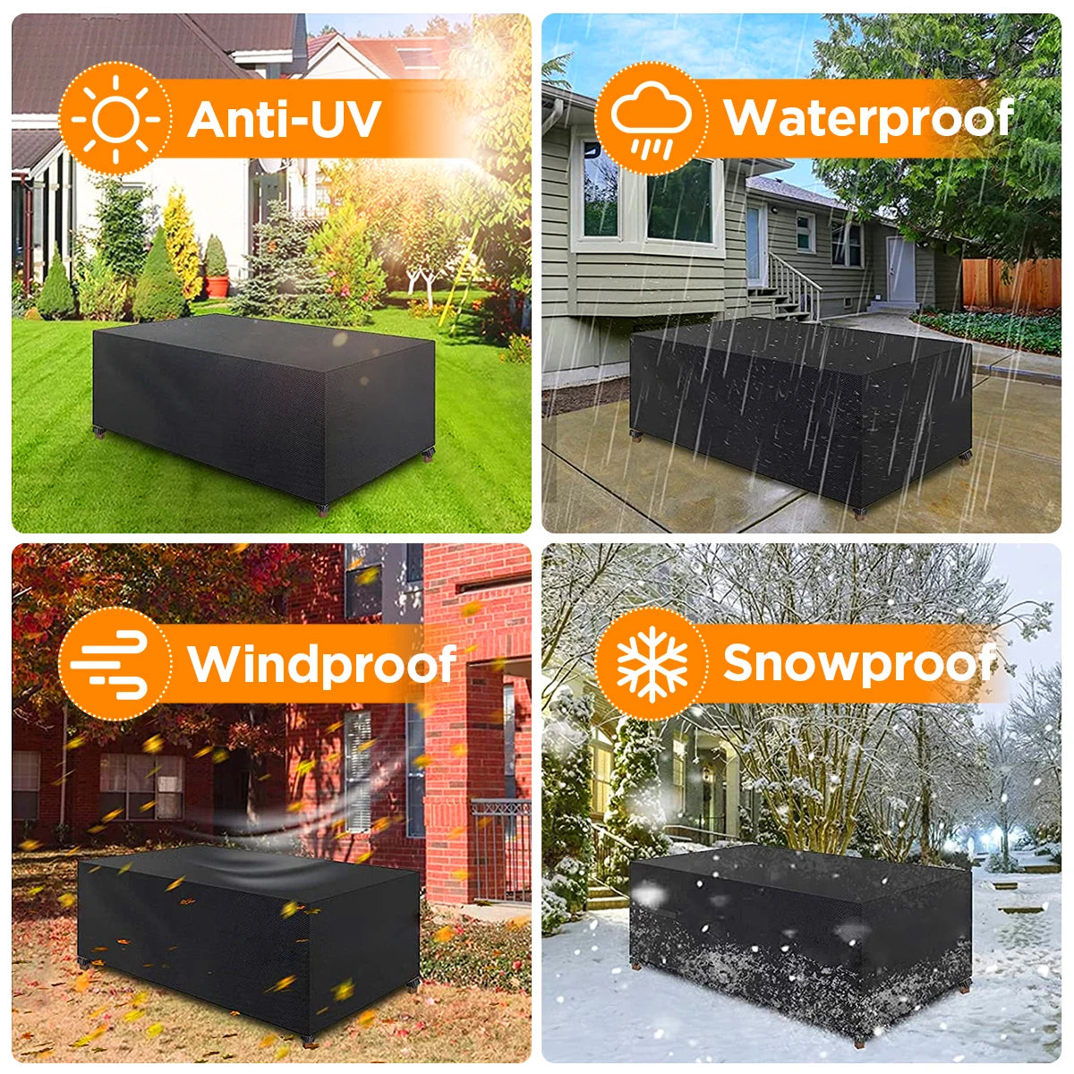 Garprovwm Waterproof Outdoor Patio Furniture Cover