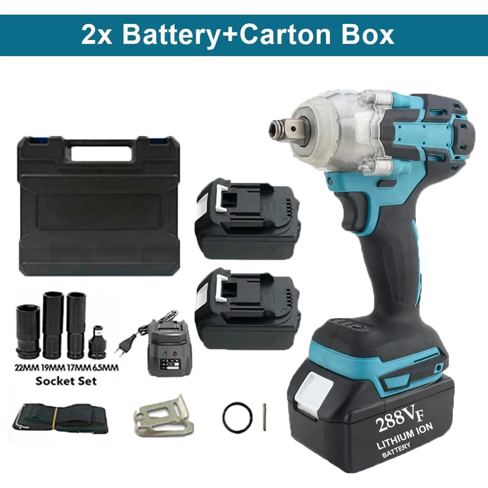 Magnitt Brushless Cordless Impact Wrench With Toolbox