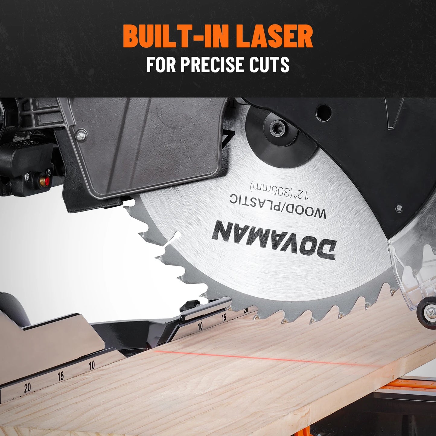 Dovaman Dual Bevel Sliding Miter Saw With Laser