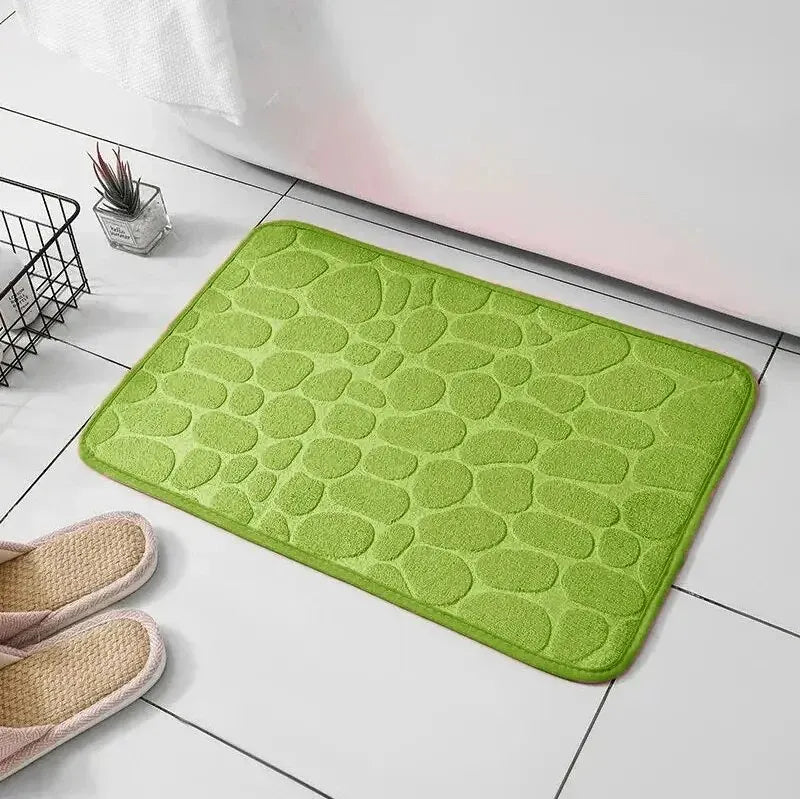 Embossed Fiber Carpet Anti Slip Bath Mat For Home