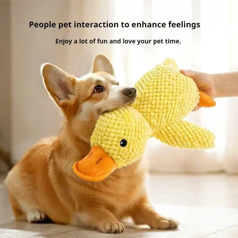 Squeaky Plush Duck Dog Bite Resistant Chew Toy