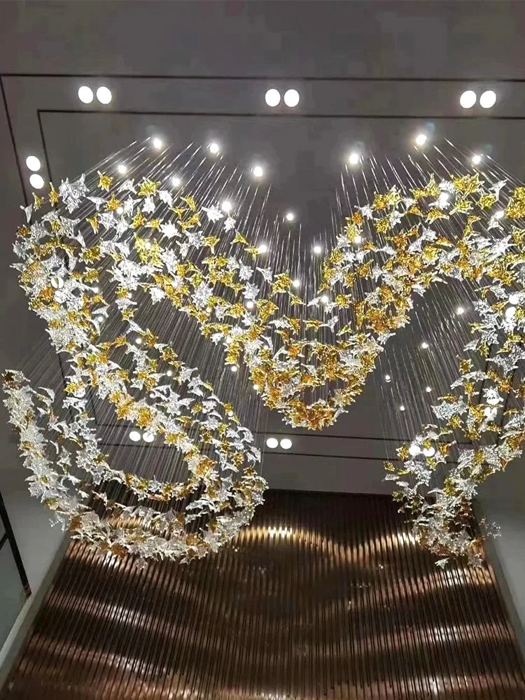 Yingxuan Hanging Lights Chandelier For High Ceiling
