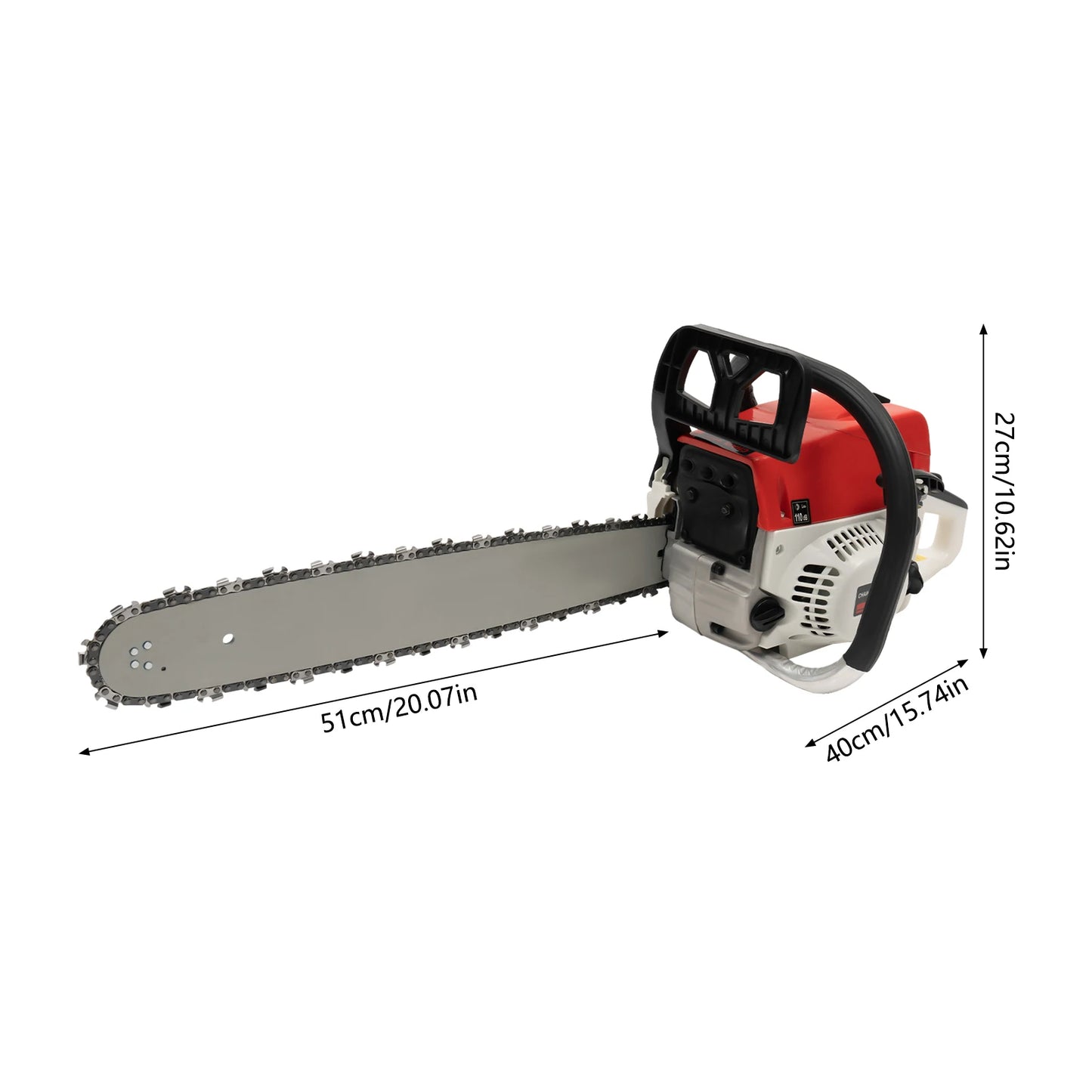 Gasoline Chainsaw 52cc Engine With Tool Bag