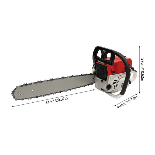 Gasoline Chainsaw 52cc Engine With Tool Bag