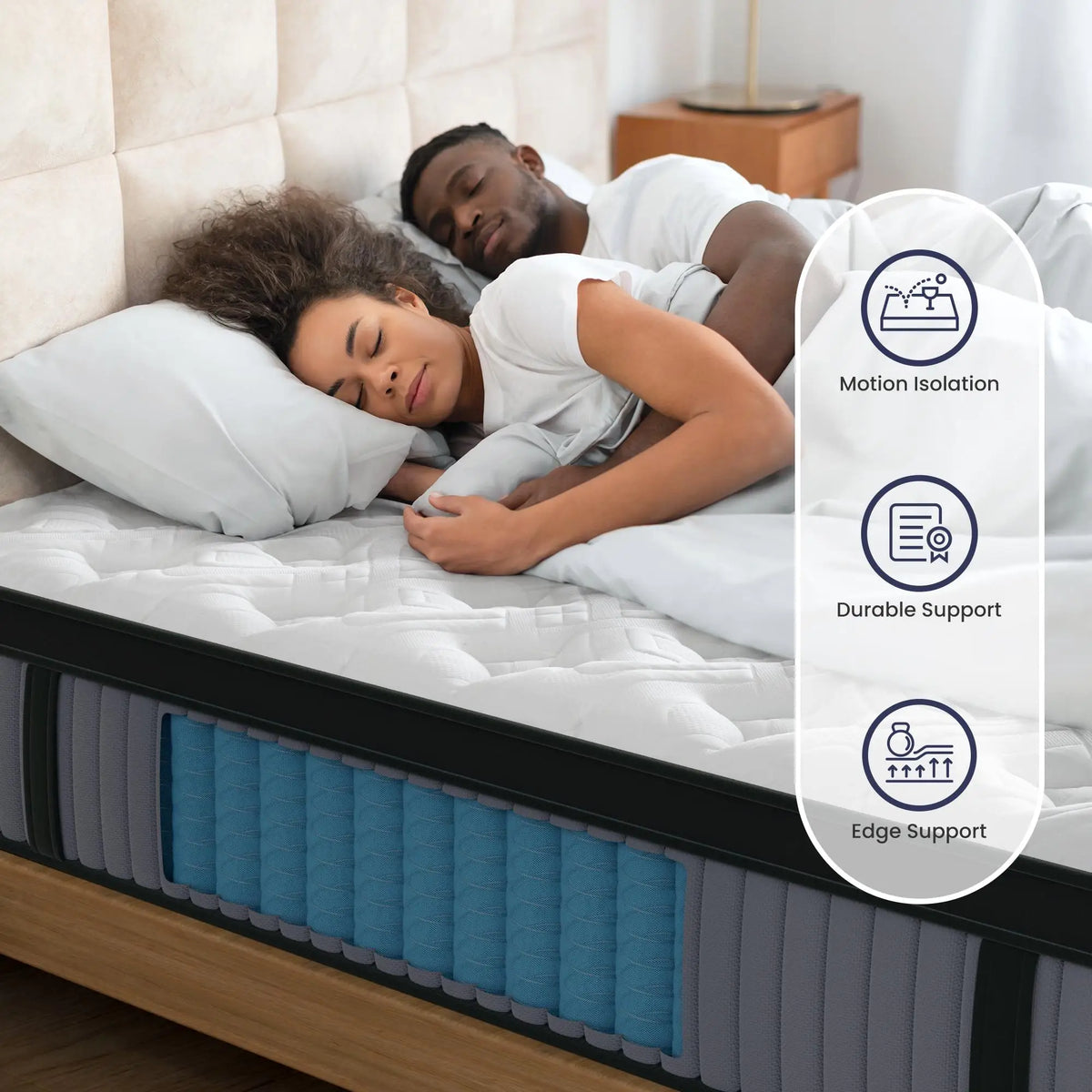 BedStory Luxury Hybrid Memory Foam Mattress