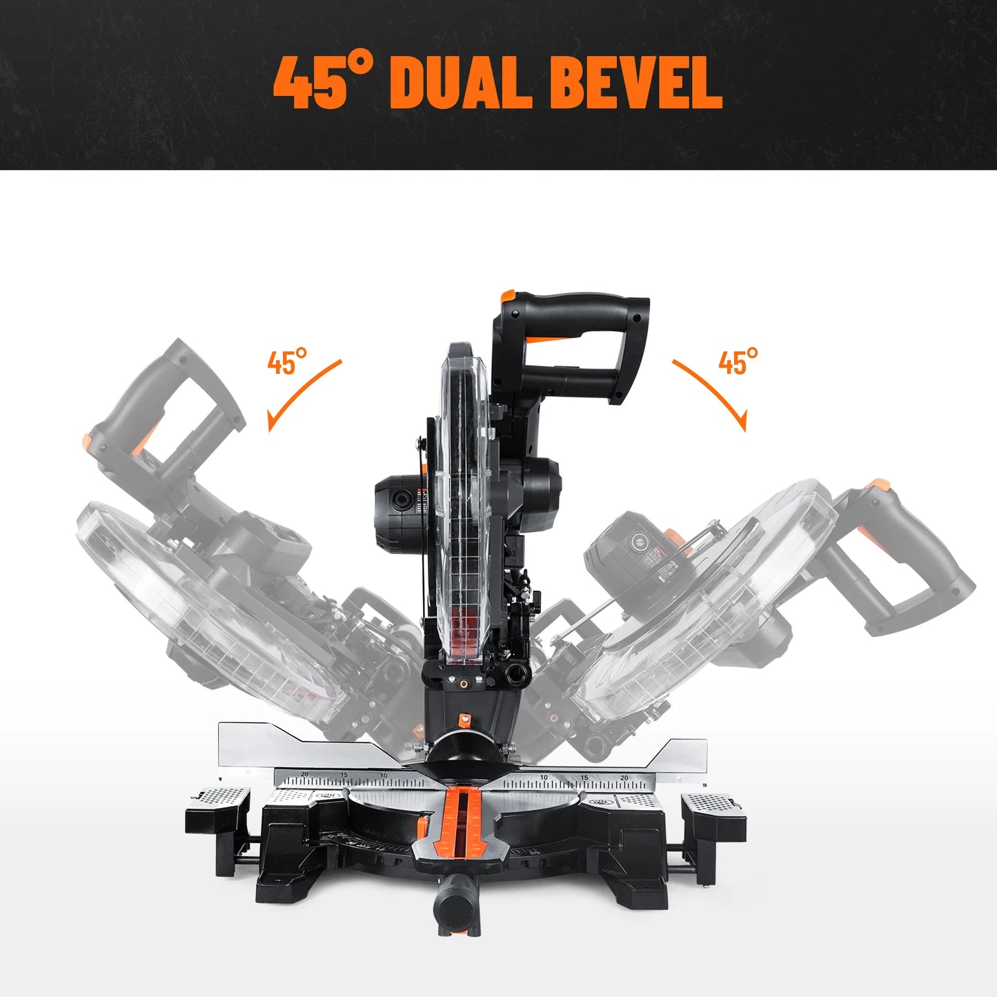 Dovaman Dual Bevel Sliding Miter Saw With Laser