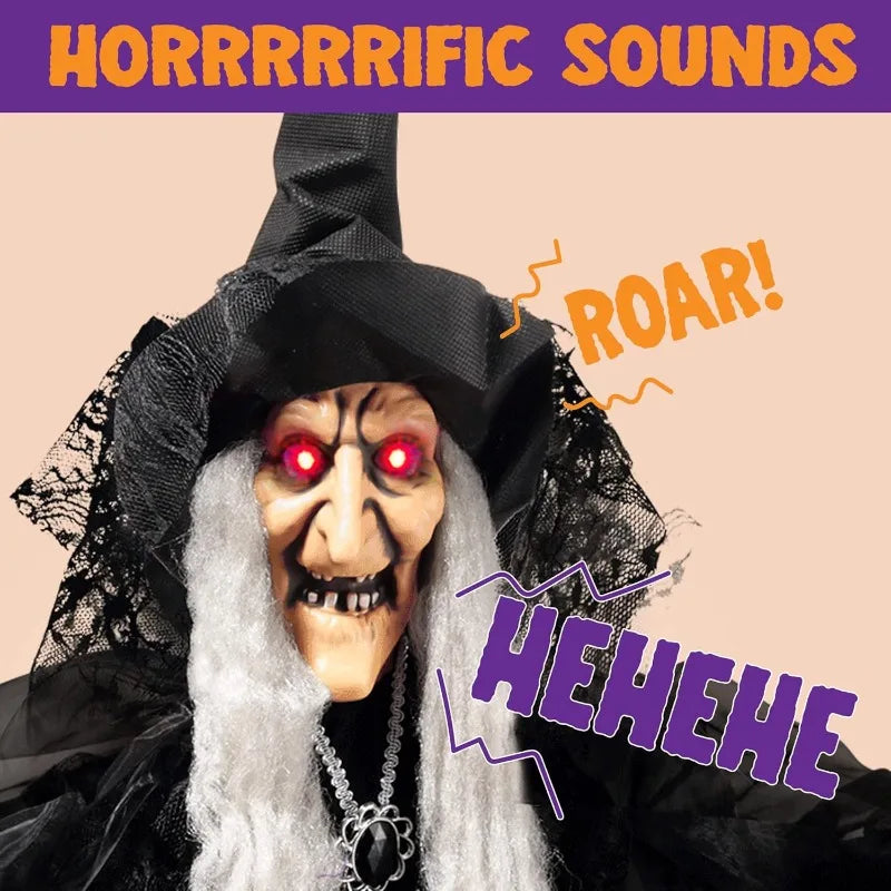 Joyfy Animated Talking Witch Halloween Decoration