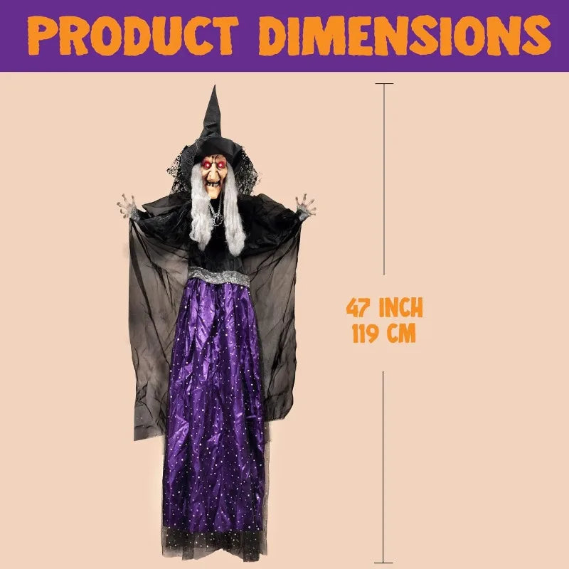 Joyfy Animated Talking Witch Halloween Decoration