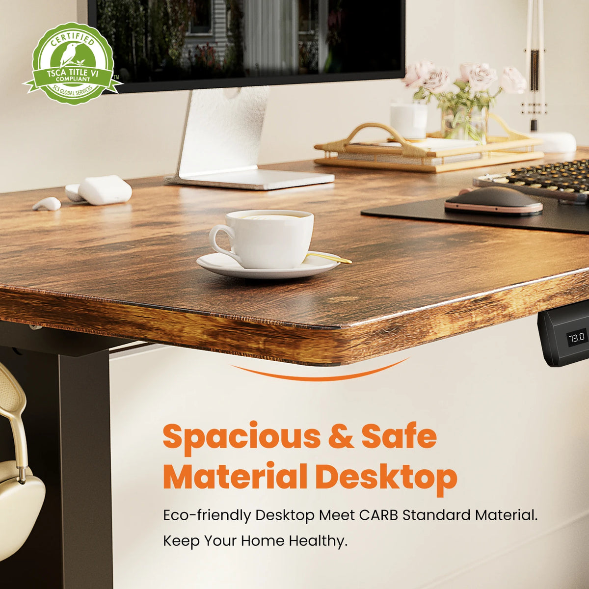 JHK Electric Adjustable Height Sit Stand Office Desk