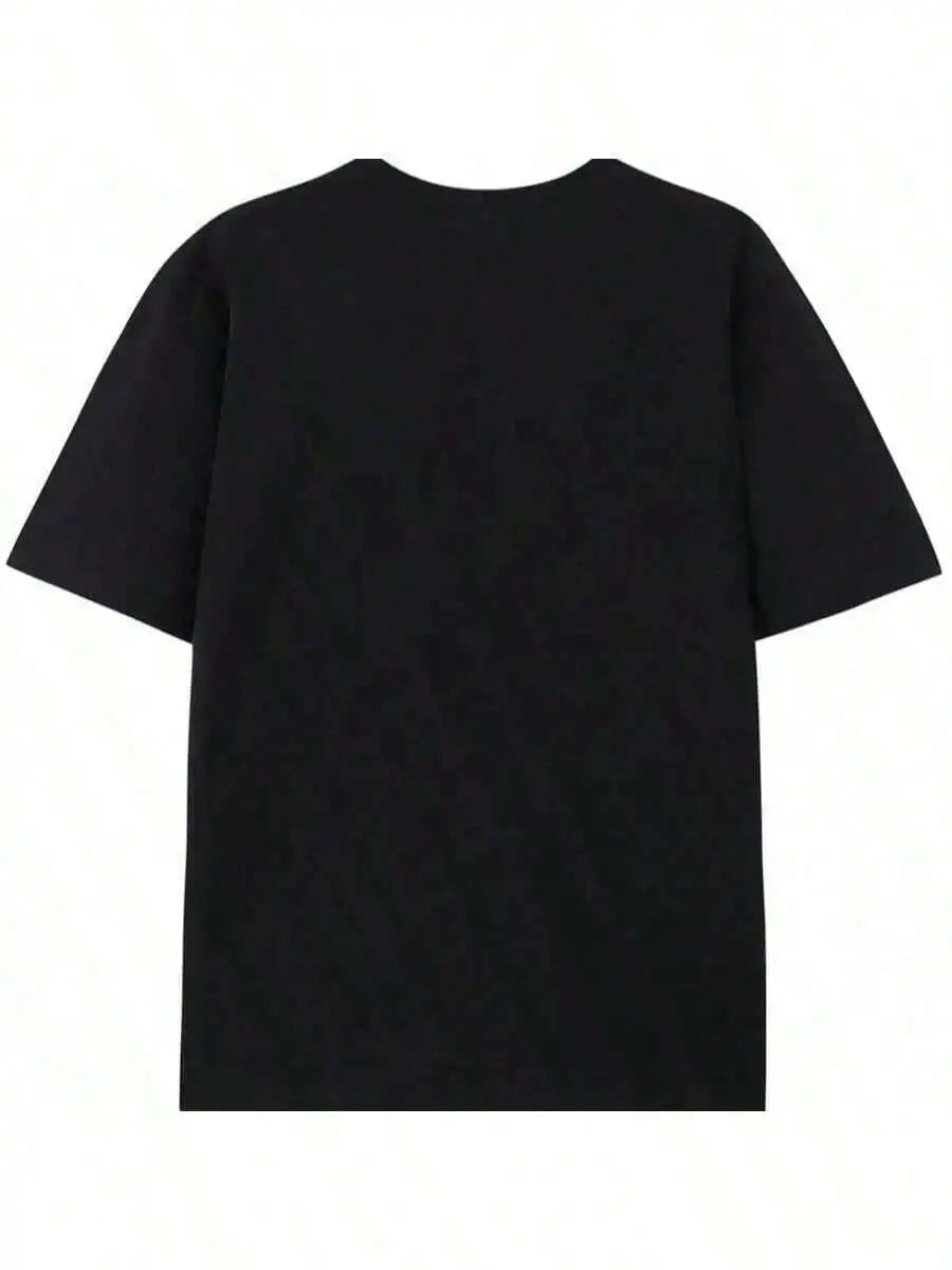 Mens Patriotic Graphic Cotton Short Sleeve Shirt