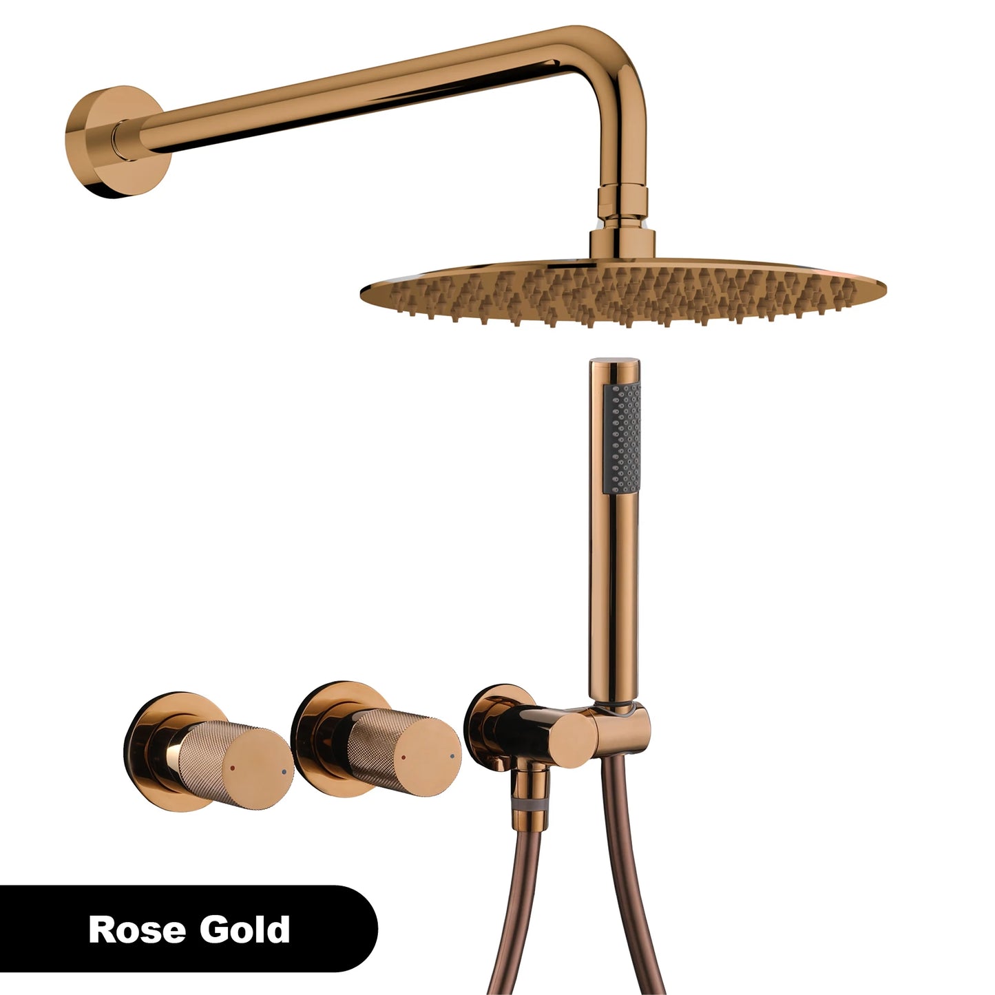 Gestana Brass Wall Mounted Shower System With Dual Control