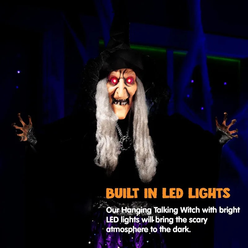 Joyfy Animated Talking Witch Halloween Decoration