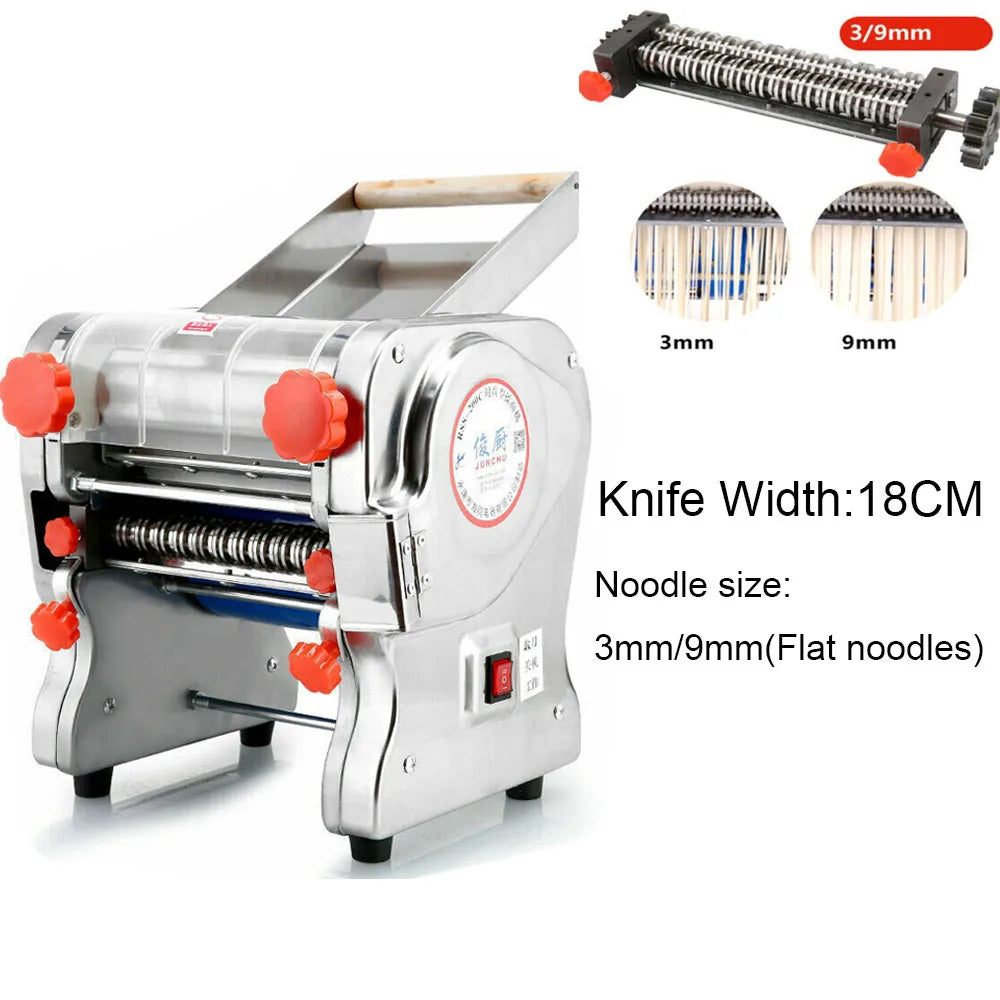 550W Electric Pasta Maker Stainless Steel Noodle Machine