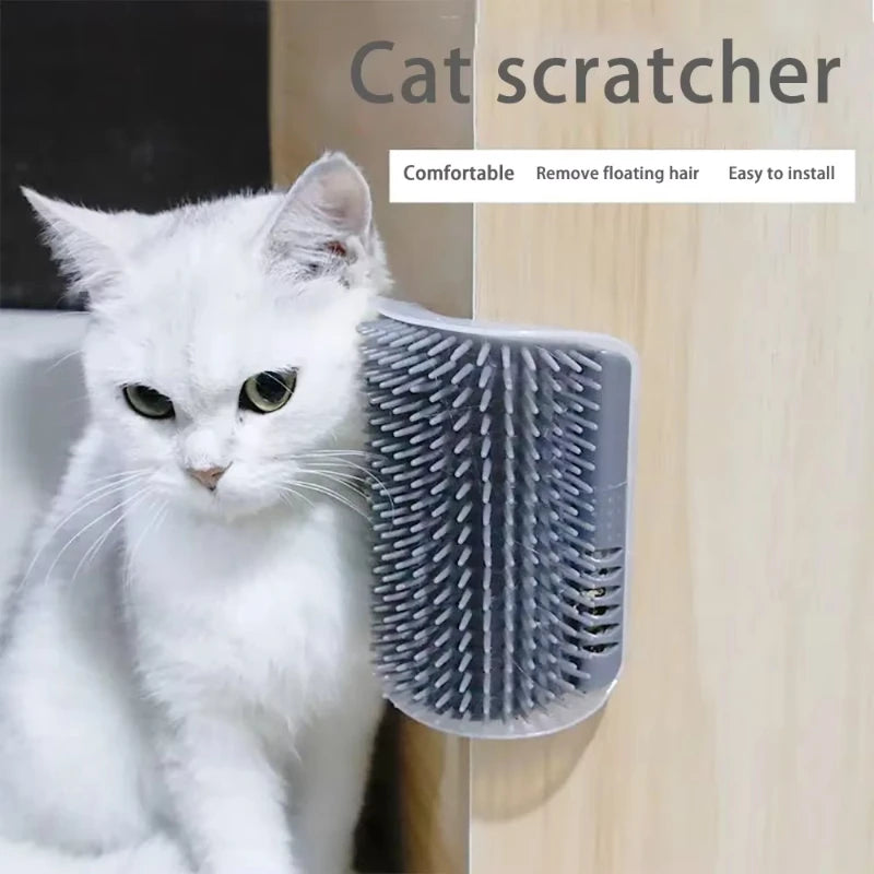 Cat Scratcher Comb With Catnip And Deshedding Brush