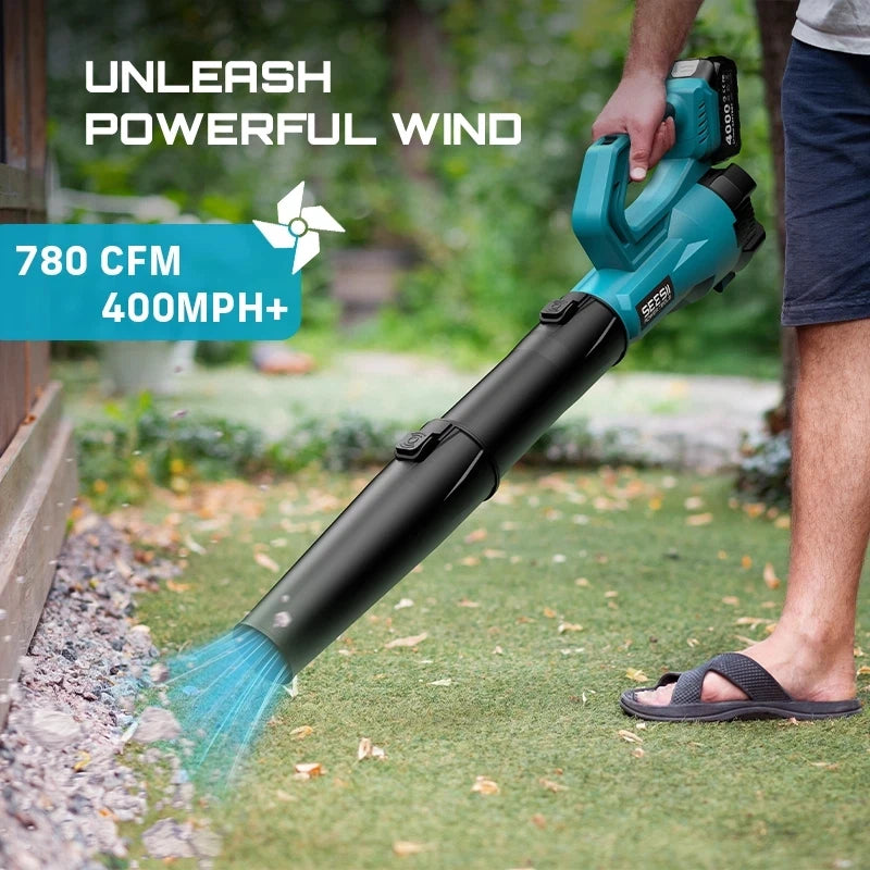 SeeSii 900000RPM Brushless Turbo Leaf Blower Cordless 18V