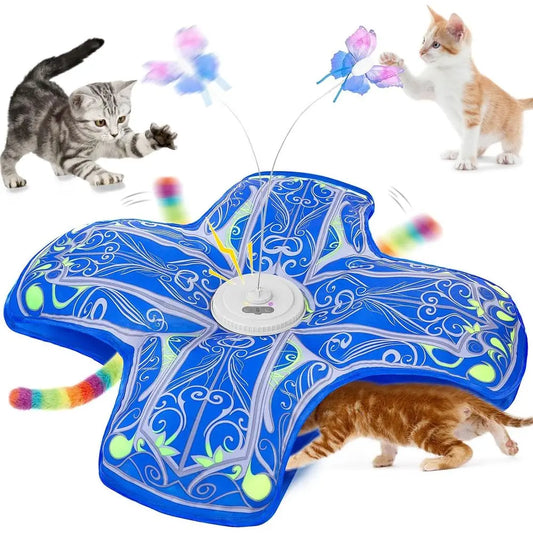 Indoor Interactive Cat Toy With Rechargeable Touch And Seek