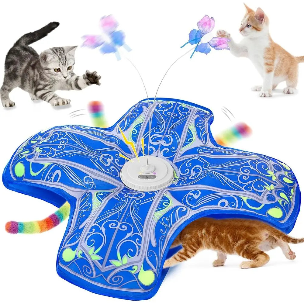 Rechargeable Dual Motion Interactive Cat Toy For Indoor Cats