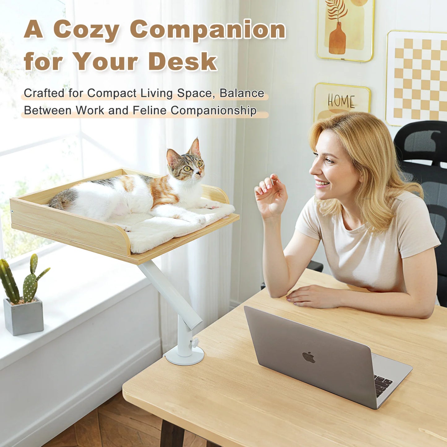 PAWZ Road Cat Desk Bed Rotatable Stand Adjustable Hammock
