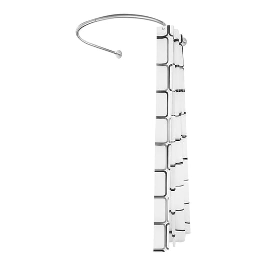 U Shape Retractable Shower Curtain Rod For Bathroom
