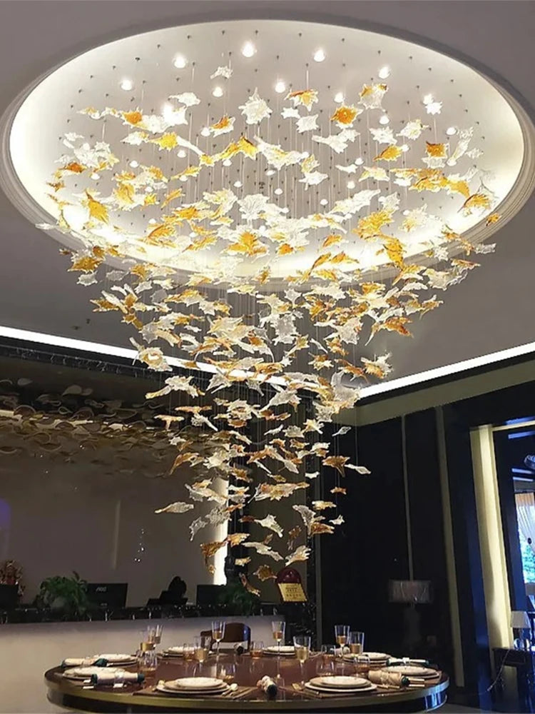 Yingxuan Hanging Lights Chandelier For High Ceiling