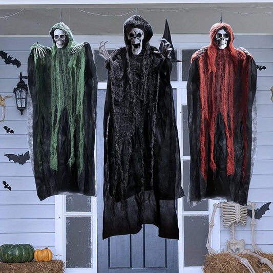 Joyfy Halloween Hanging Grim Reaper Skeleton Decor