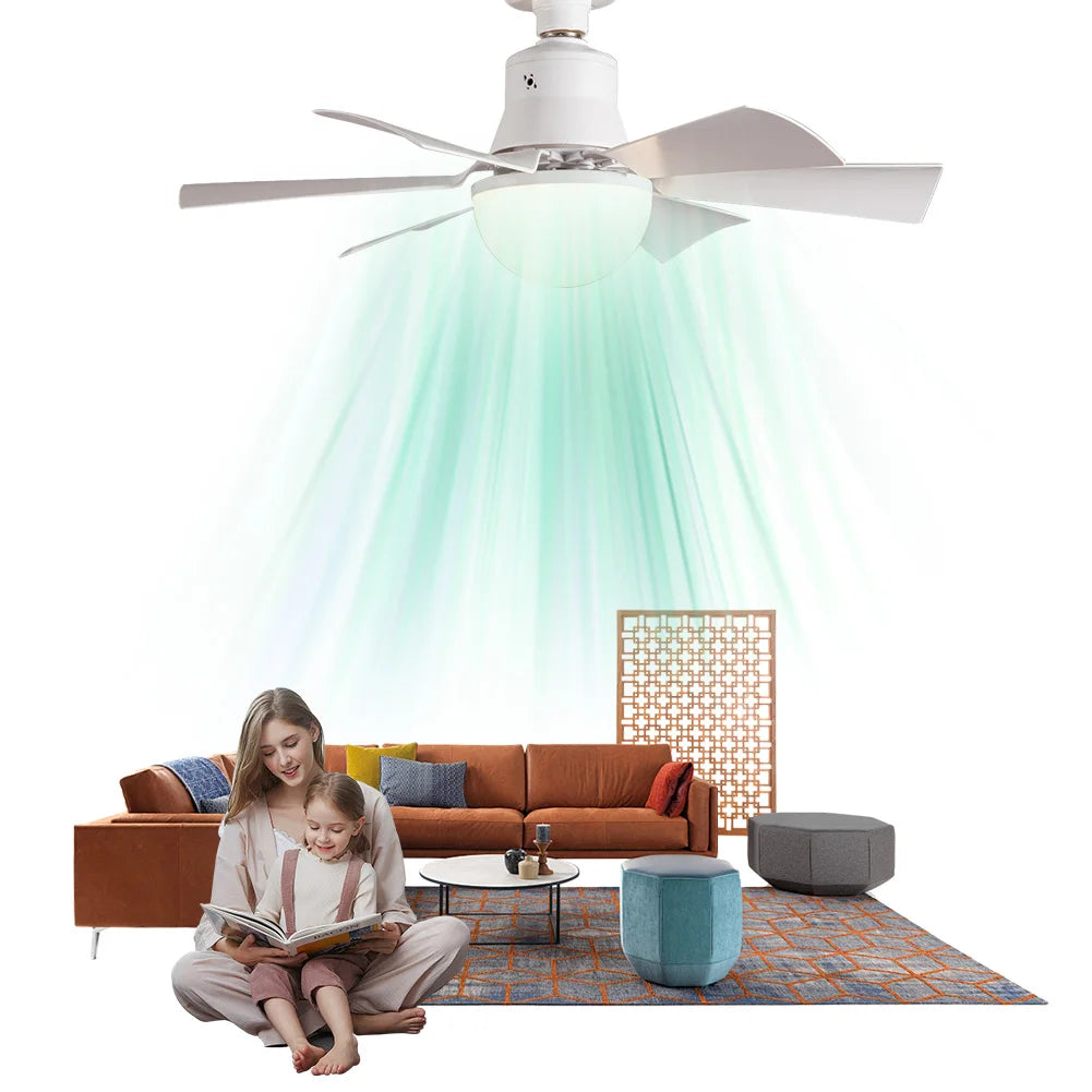 Sikiwind Ceiling Fan With Remote 3 Speed Dimmable Light