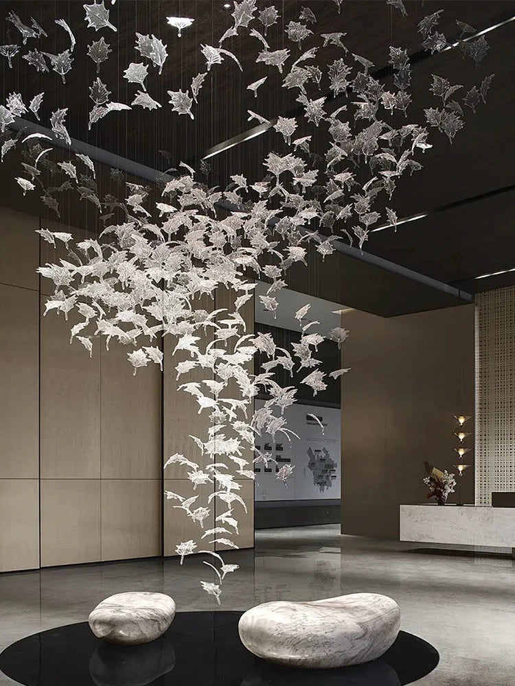 Yingxuan Hanging Lights Chandelier For High Ceiling